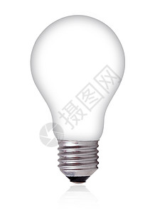 白色背景上的空光 Bulb背景图片