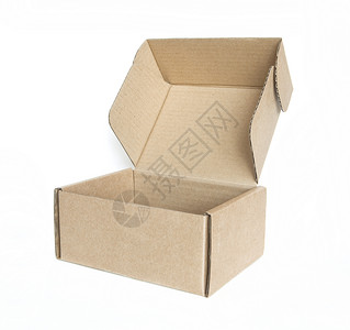 手绘登机箱空纸板打开框回收货运工作礼物纸盒运输盒子路径包装贮存背景