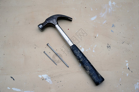 工具基质重量木头工作台装修工作大锤指甲维修硬件背景图片