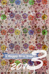 2013年新年时间庆典反射数字派对背景图片
