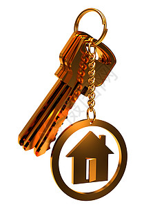 交递房子房主密钥协议入口不动产房子抵押钥匙密码成功安全金属背景