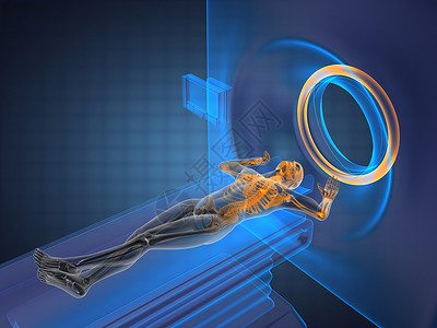 MRI 检查成人科学放射科手术磁铁骨骼机器创伤外科保健背景图片