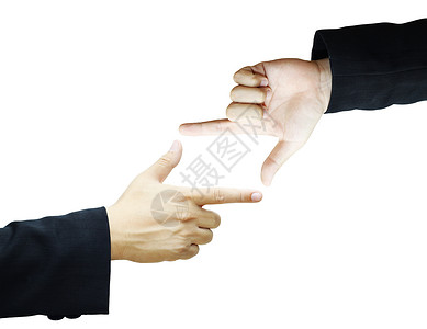 手指框架框架男性长方形男人食指边界套装手势背景图片