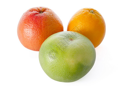 葡萄果 橙子和甜甜绿色热带水果食物浅色背景背景图片