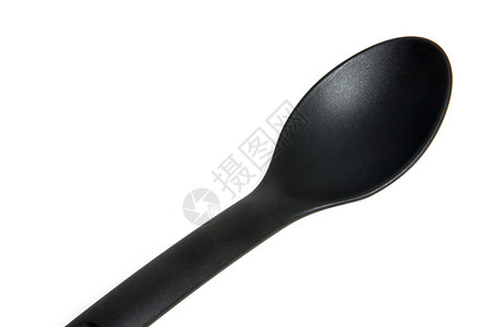黑厨房工具沙拉黑色勺子食物背景图片