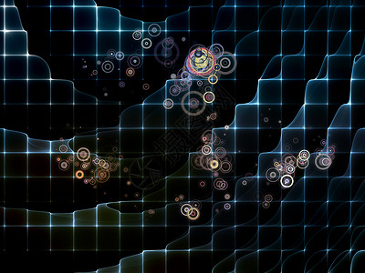 网格安排墙纸海浪矩形黑色作品几何学粒子科学圆圈坐标背景图片