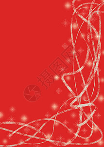 红冬背景线条贺卡波浪节日雪花假期寒假红色背景图片