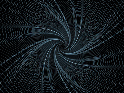 柔体几何几何挥发体旋转网格蓝色技术几何学科学涡流螺旋背景