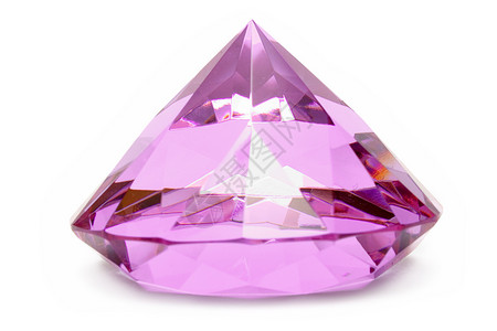钻石象征粉红宝石背景