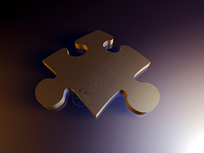 金属谜题块插图形式玩具战略概念计算机拼图游戏背景图片