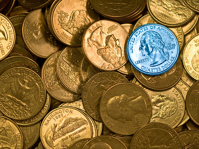 美国区平面金属经济商业通货膨胀信用硬币速度投资货币市场背景图片