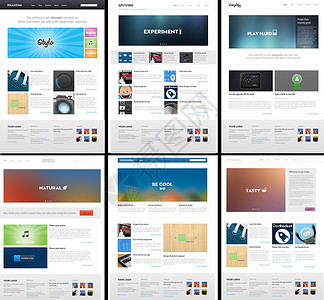 企业网站设计6 网页模板布局-网络设计背景