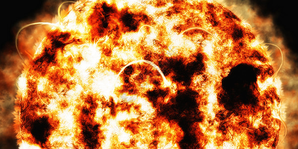 太阳星系晒斑橙子全球宇宙辉光力量天文学环境日出高清图片