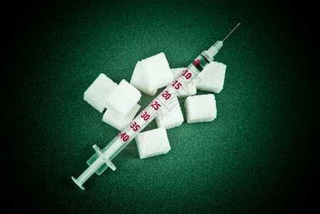 25d向量医疗插图胰岛素依赖性背景