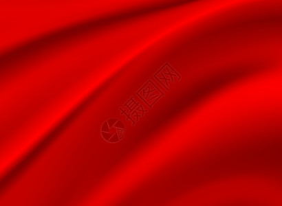 红色丝绸闪亮流动红丝丝背景窗帘海浪绘画材料墙纸优雅丝绸热情贵族丝带背景