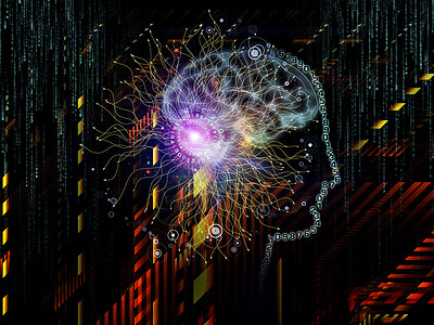 创建先进党组织先进人类技术组织数据头脑男性科学虚拟现实教育计算机艺术品绘画范例背景