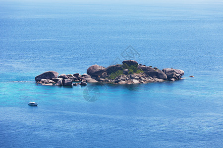 泰国海浪绿色波浪热带海景地平线太阳天堂阳光天线背景图片