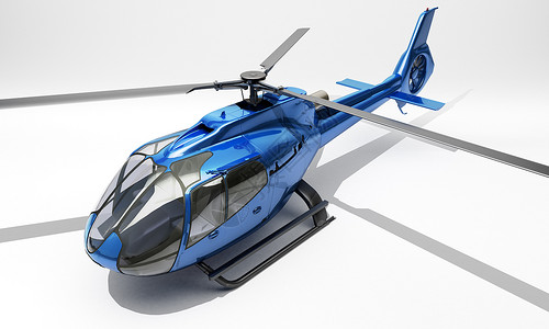 旋翼机现代直升机药品情况自由送货航空转子机身车辆蓝色飞行背景