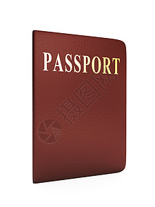 签名文档 护照在白色背景检查时使用背景图片