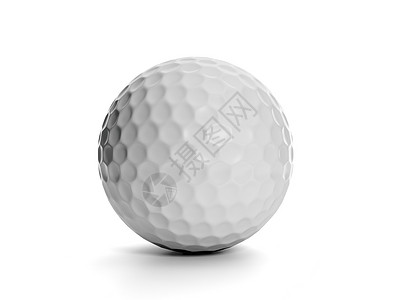 白色背景上的高尔夫球背景图片