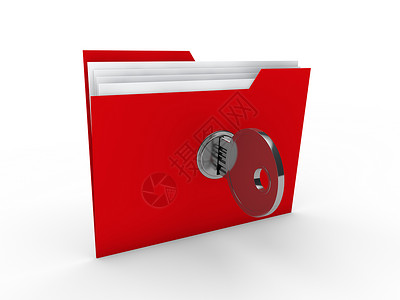 文档插入素材3d 的文件夹密钥钥匙保卫光泽度数据密码商业店铺保护保障合金背景