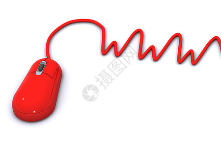 因特网互联网概念鼠标老鼠红色网络全球电脑通讯世界白色插图背景图片