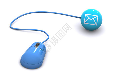 蓝色信封素材Email 概念概念说明背景