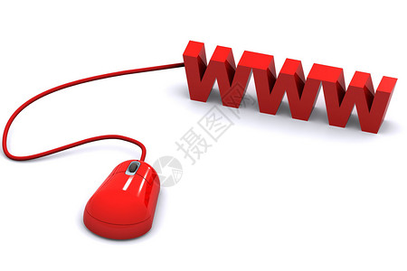 因特网互联网概念白色老鼠鼠标插图网络世界全球电脑通讯红色背景图片