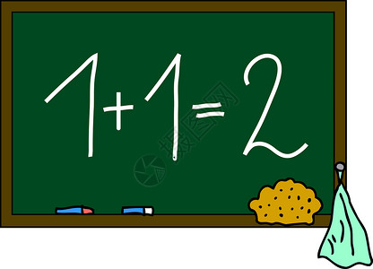 三个数学素材黑板 112海绵绘画插图粉笔程式化学校数学背景