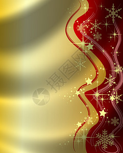 抽象的圣诞节背景海浪漩涡框架墙纸丝绸反射星星雪花艺术背景图片