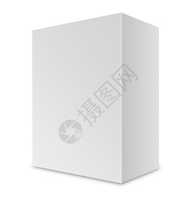 包裹型边框白色背景白框中带有剪切路径的白边框案件正方形展示邮件纸板送货回收商业包装空白背景