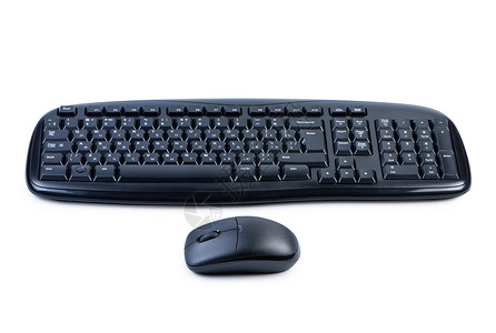 计算机键盘和鼠标孤立图片