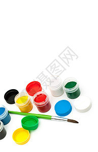 油漆笔画画笔黑色绘画白色艺术家调色板红色水平绿色创造力背景图片