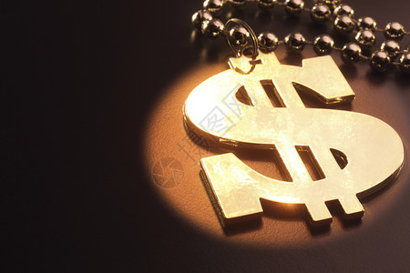 美元符号财富金融静物金子背景图片