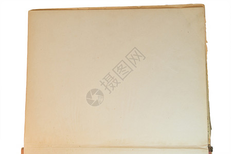 白色背景上孤立的旧黄色手写老书染色教育风化笔记本古董写作纹理艺术横格效果背景图片