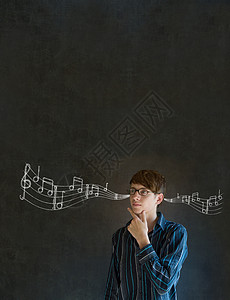 音乐黑板素材学校教学高清图片