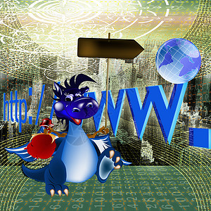龙年快乐电子小报黑暗蓝龙新年是2012年的象征假期新年网络宇宙行星幸福互联网电子邮件童话技术背景