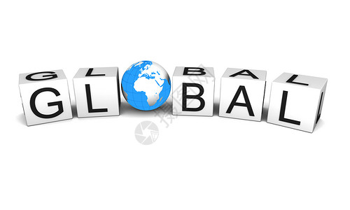 全球的立方体互联网地球世界商业字母插图白色技术行星背景图片
