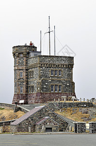 纽芬兰的卡博塔通讯海岸建筑历史性国家多云天文爬坡地标信号背景图片