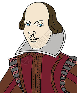 威廉莎士比亚男人英语作家剧作家诗人男性卡通片背景
