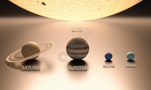 太阳天然气行星背景图片