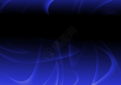 蓝色曲线底纹深蓝色抽象卷曲和曲线背景背景