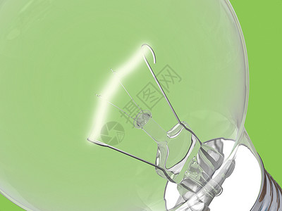 绿色灯泡b活力科学玻璃细绳插图生态力量背景图片