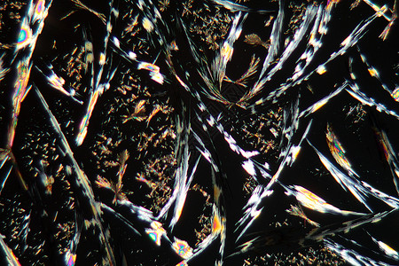 显微镜下的科马林晶体化学样本化工植物情调试剂材料工业照片香水背景图片
