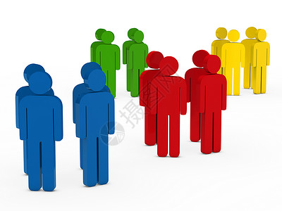 圆形中的组群色彩多彩商业合伙圆圈人士会议联盟成功经理男人团队背景图片