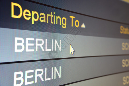 柏林航空飞往柏林的航班背景
