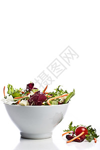 火箭生菜沙拉蔬菜饮食莴苣长叶菊苣杯子营养学餐厅萝卜食物背景