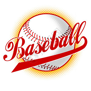 棒球球插图网点运动背景图片
