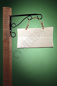 符号木柱媒体绿色标志信息背景横幅细绳背景图片