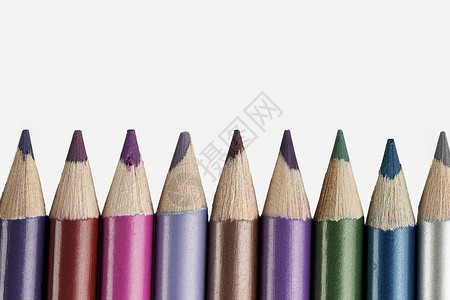 彩色笔铅笔彩笔用品美术创造力补给品艺术教育绘画背景图片